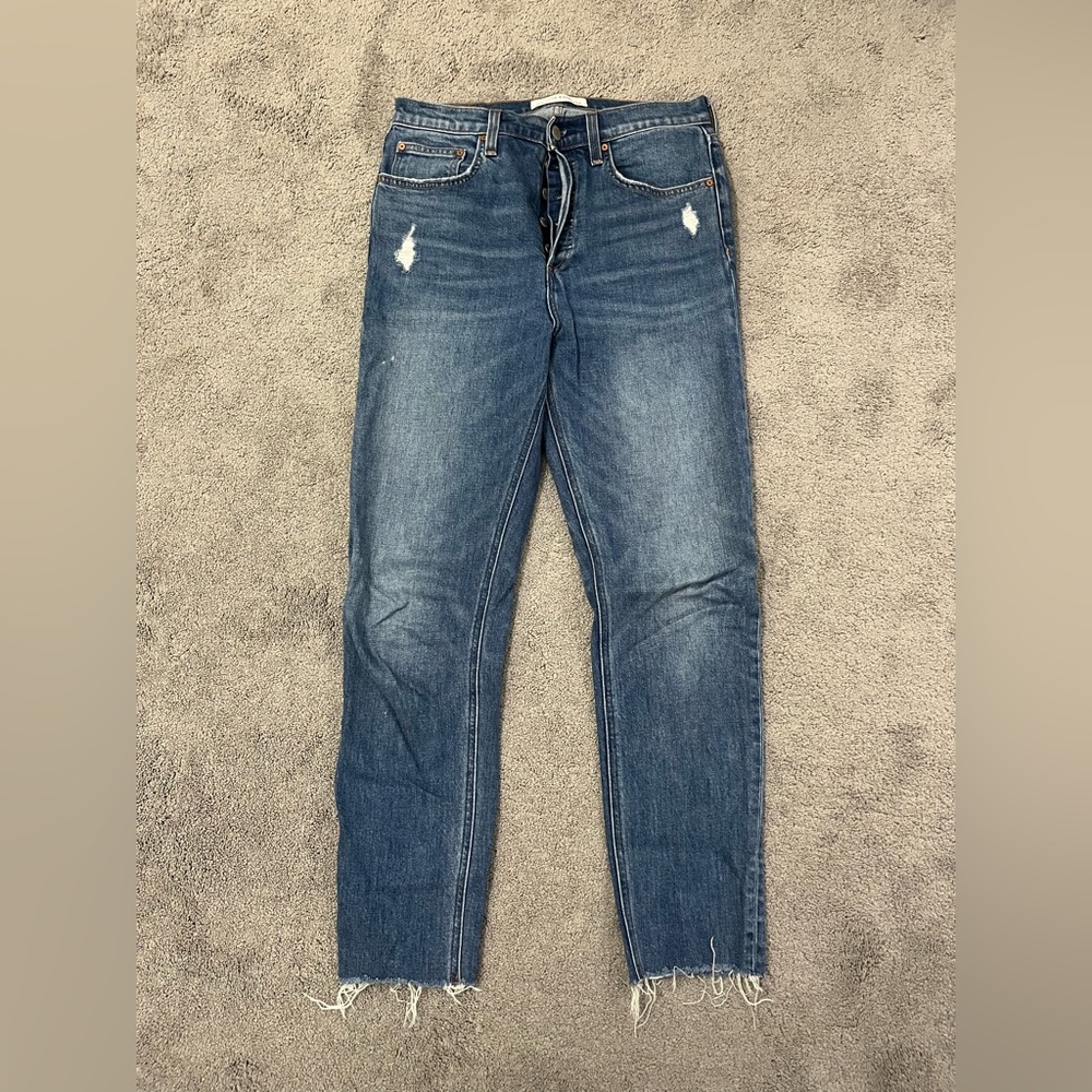 Denim Forum Yoko high rise slim jeans size 28
